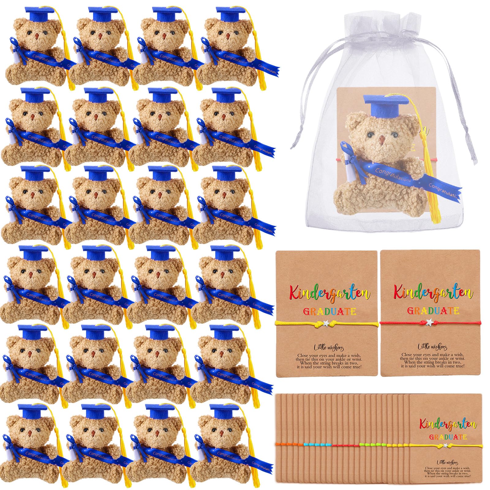 Amazon.com: Motionchic 50 Pcs 2026 Kindergarten Graduation Bear