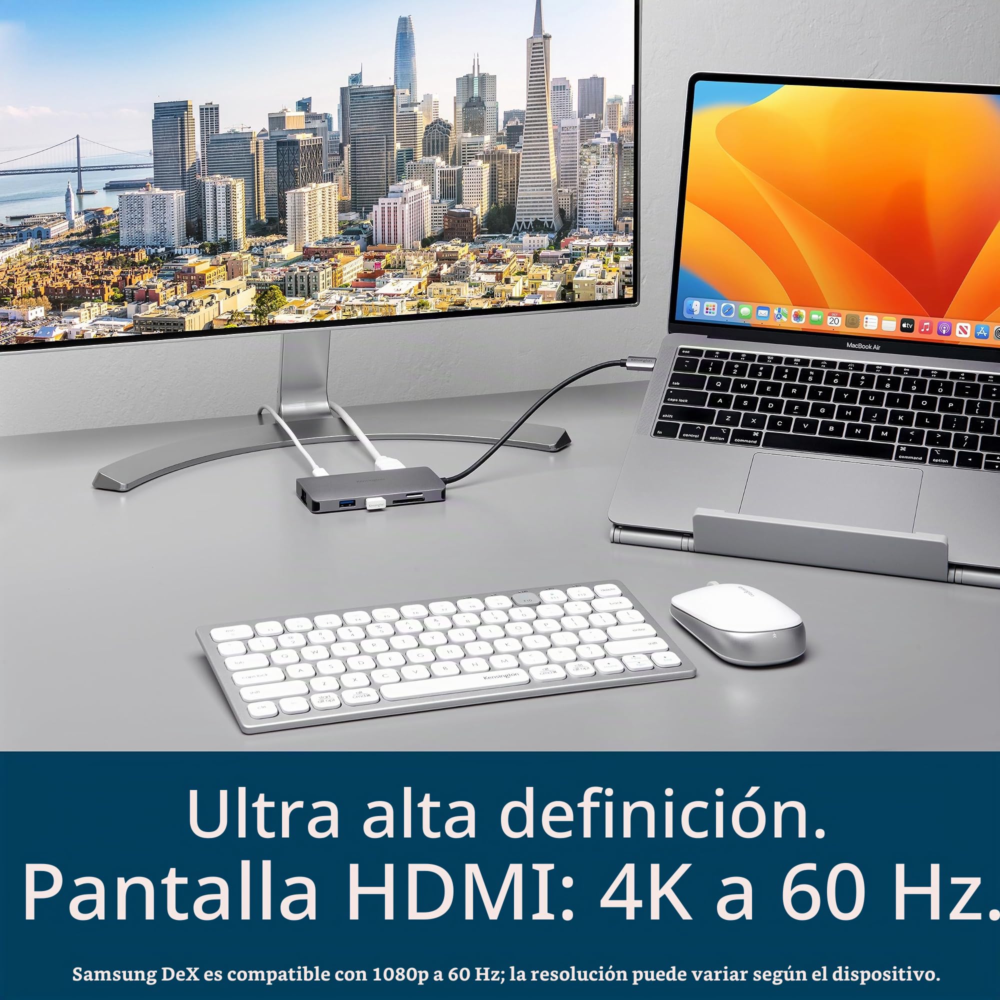 Kensington K33820WW – Dock USB‑C 8 en 1 4K 85W