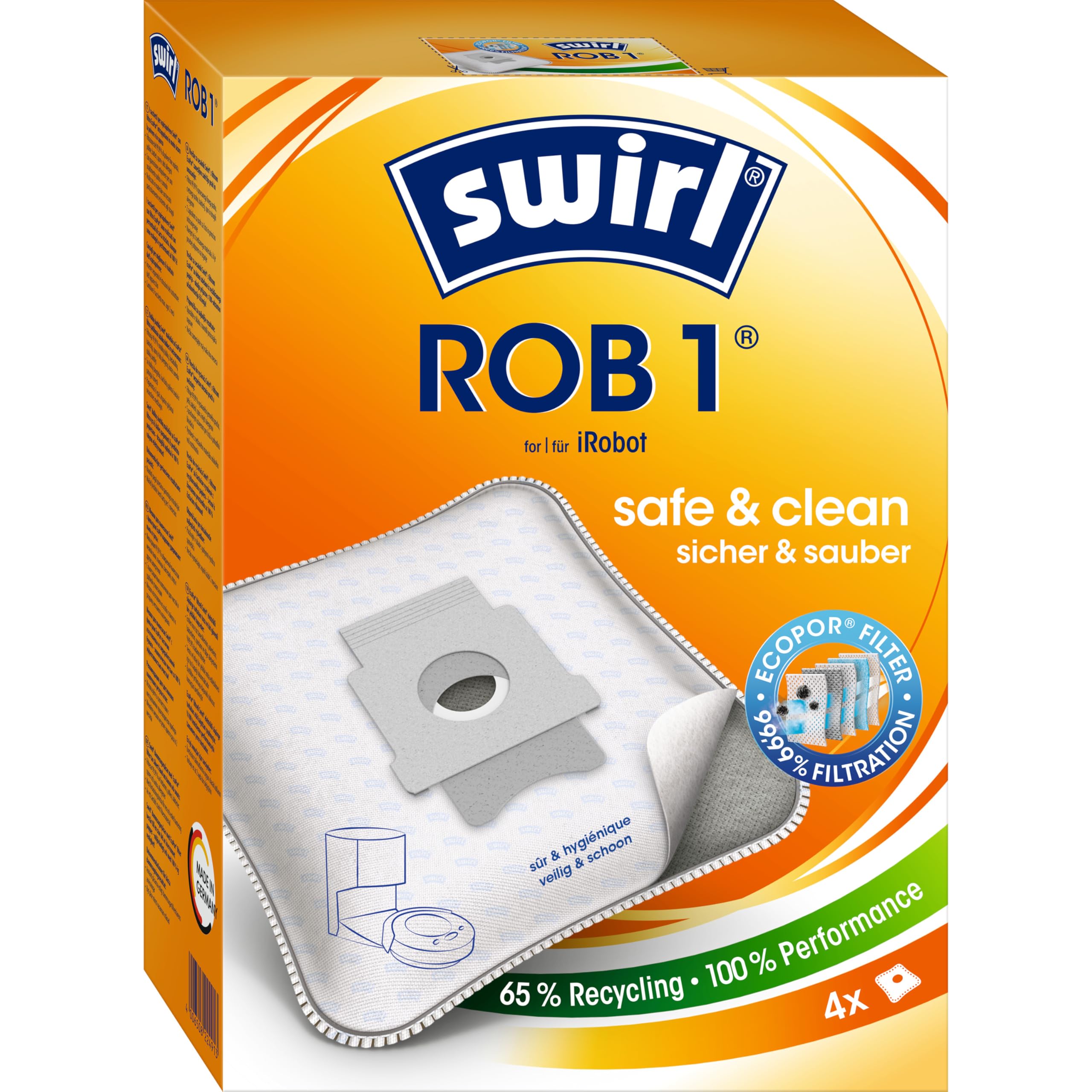Swirl ROB 1 vacuum cleaner bag, fleece