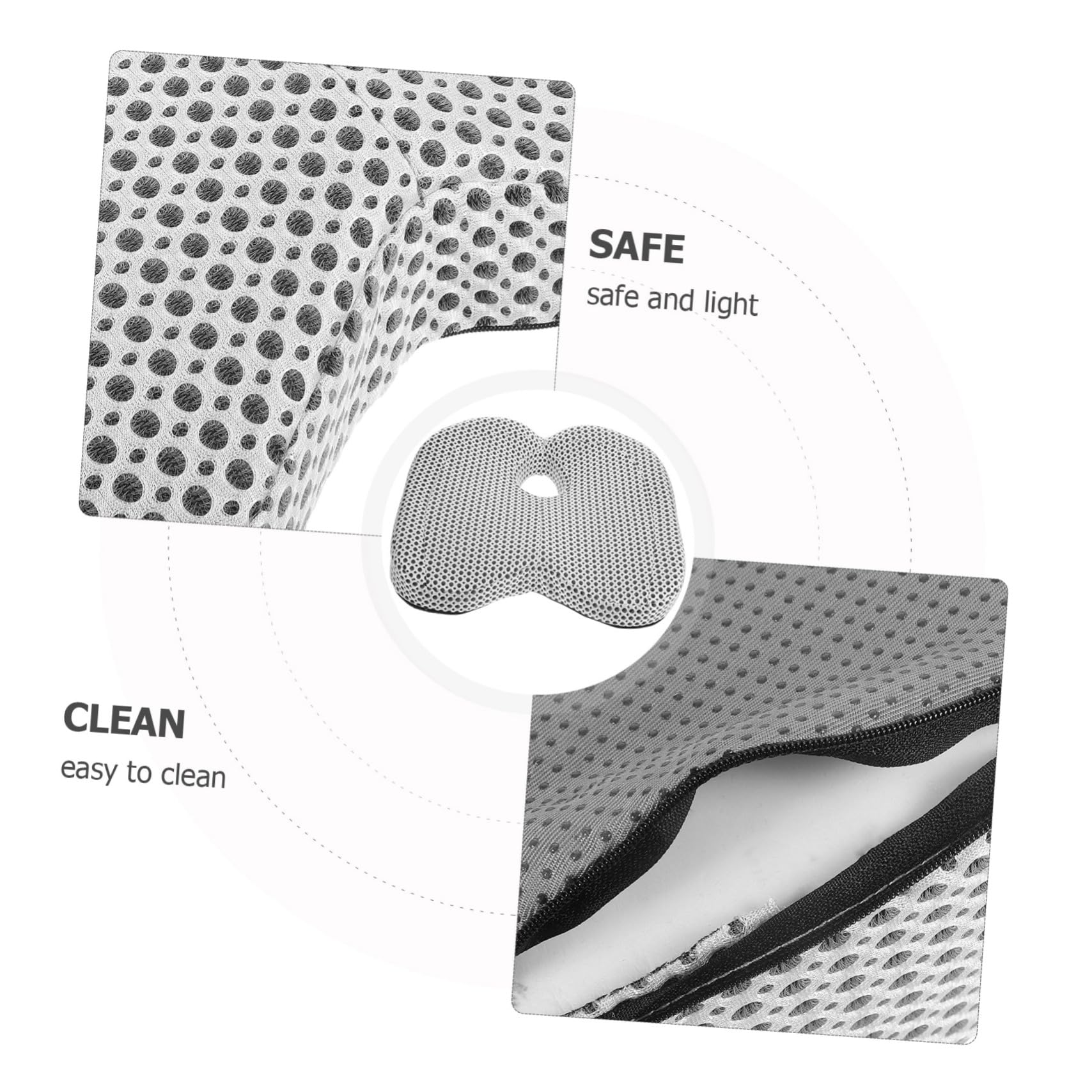 PRETYZOOM Coussin Coton Forme à Siège Mémoire pour Mousse en Respirant Confort Amélioré Chaise et Siège de Voiture Bureau et Maison