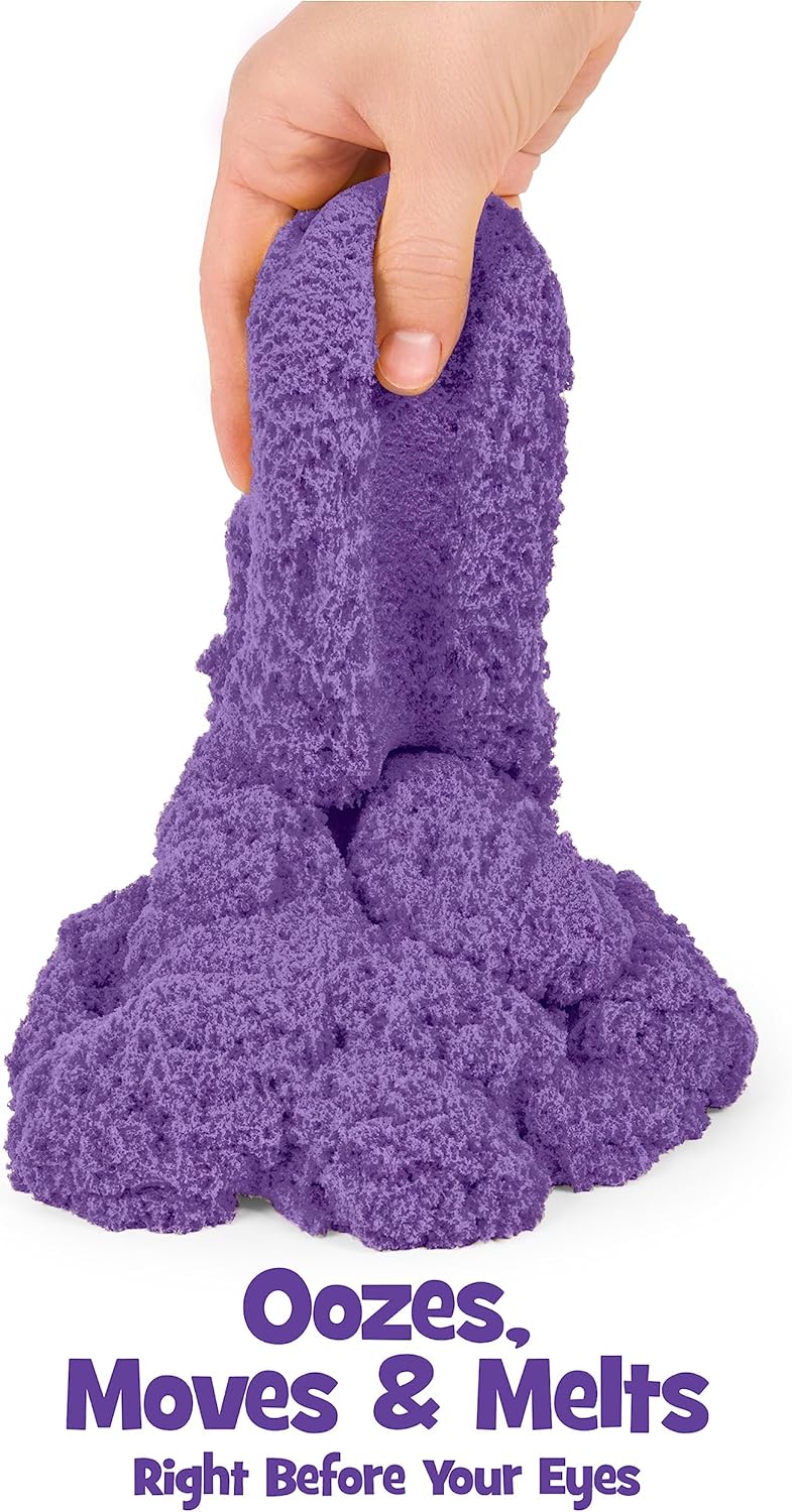 Kinetic Sand, The Original Moldable Sensory Play Sand Toys for Kids, Purple, 2 lb. Resealable Bag, Ages 3+
