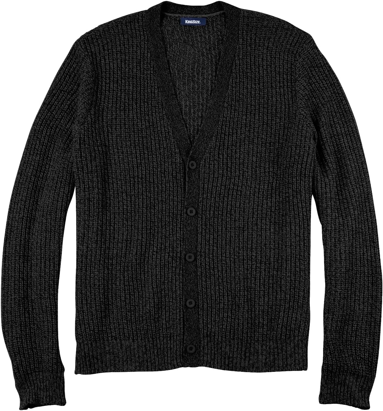 KingSize Men's Big & Tall Shaker Knit V-Neck Cardigan Sweater