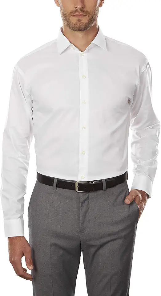 Kenneth Cole Unlisted Men's Regular Fit Solid Dress Shirt - Amazon Exclusive