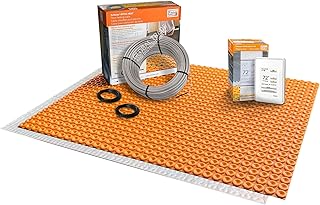 All-in-one Electric Radiant Floor Heating Kit 21 Sq Ft 120V with Program...