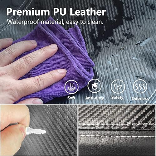 Miniatura 3 de Funda para reposabrazos adecuada para Ford F150 2021 2022 2023, almohadilla protectora de cuero antiarañazos, alfombrilla de caja de reposabrazos de