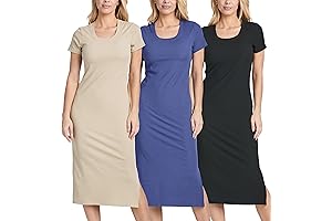 Elevate Your Style with Real Essentials 3-Pack: Band Tshirt Dresses