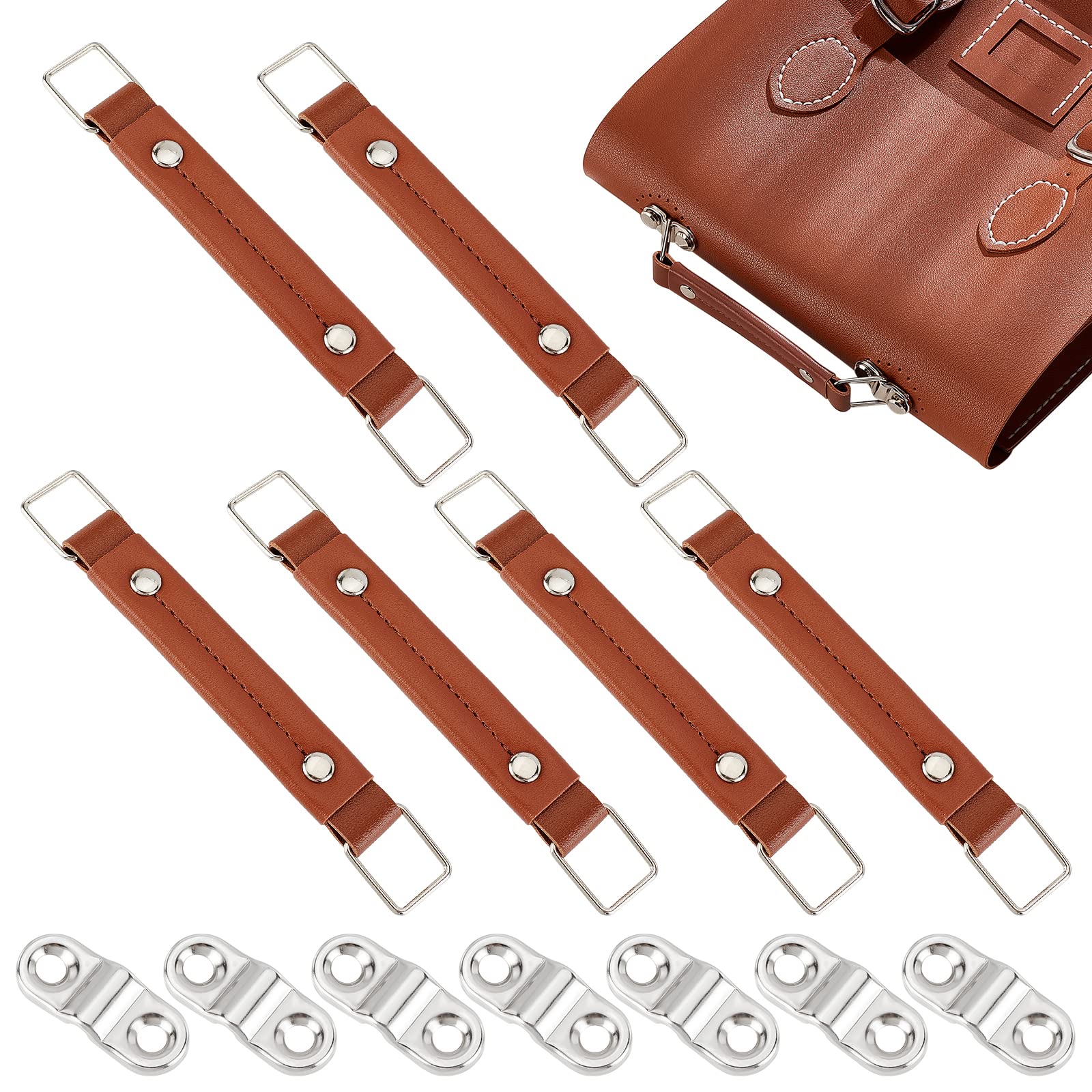 Poignée De Remplacement Pour Valise - Pièce De Rechange En Plastique Argenté 13x4.3 Cm