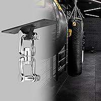 Vista 3 de VivaZen Heavy Bag Hanger,Punching Bag Mount Hanger Bracket,Ceiling Mount Hook 360°Rotation Wood Beam Holder Body Weight Strength Training