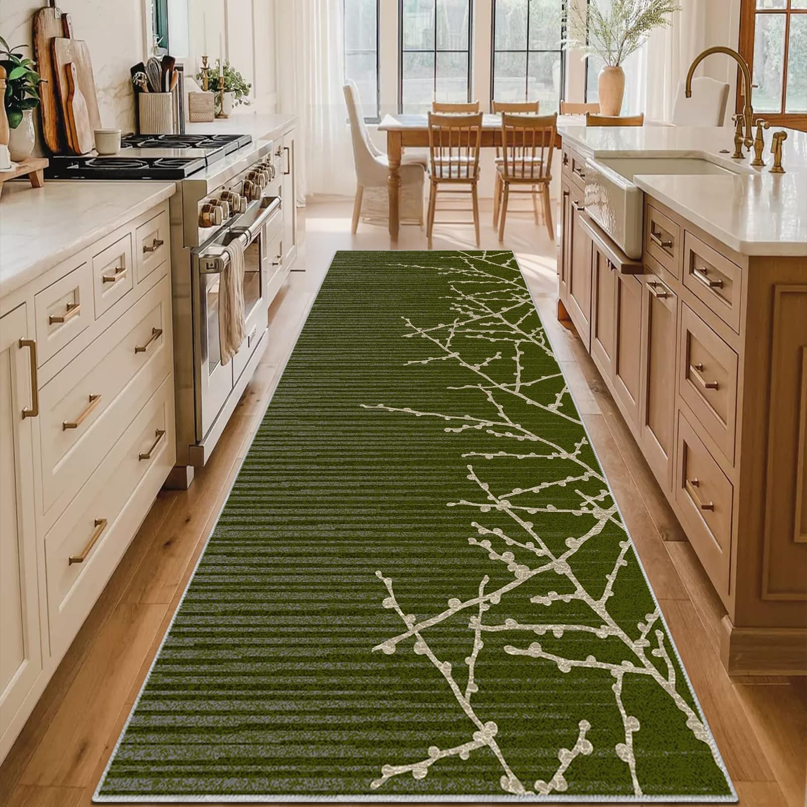 Tapis de cuisine antidérapant et lavable pour un sol propre devant évier