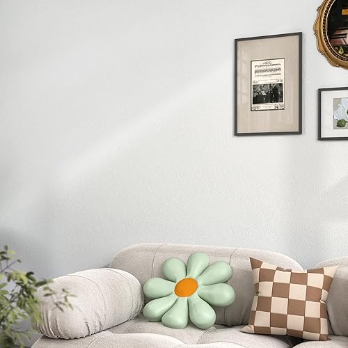 Miniatura 5 de Papel tapiz texturizado 3D para despegar y pegar, papel tapiz de hormigón blanco para paredes de dormitorio, papel de contacto autoadhesivo con