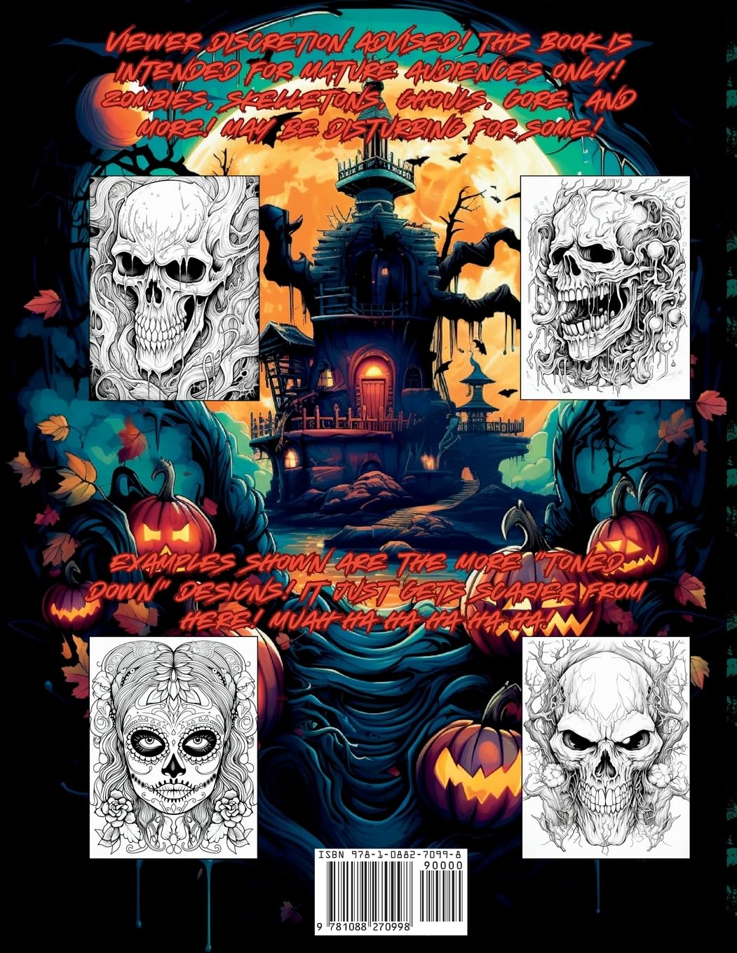 Halloween Horrors and Frights! Part 2 Advanced Adult Coloring Book
