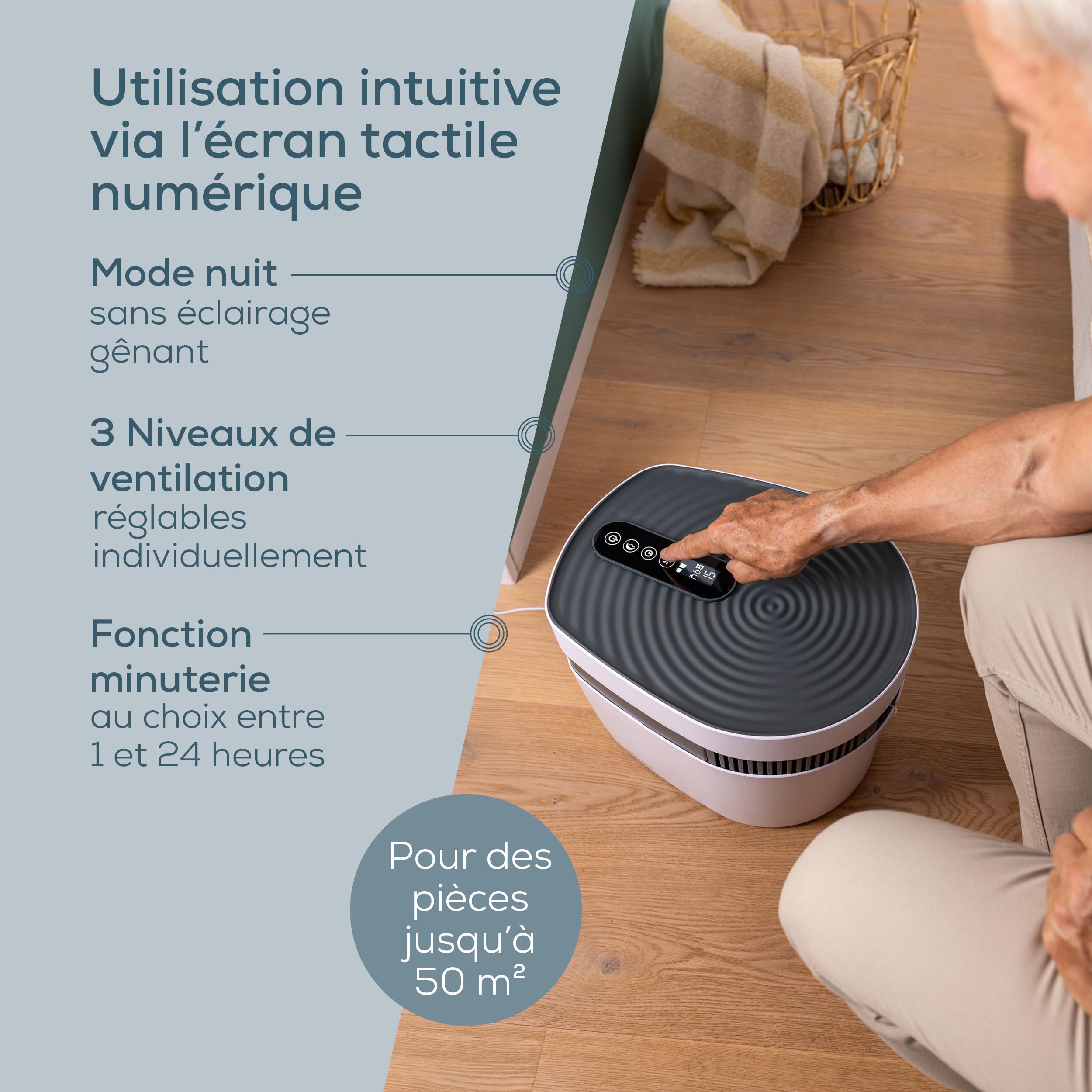 Beurer Maremed simulateur d'air marin, humidification et purification de l'air, climat marin identique à la nature, minéralisation au sel marin, filtration des bactéries et des virus