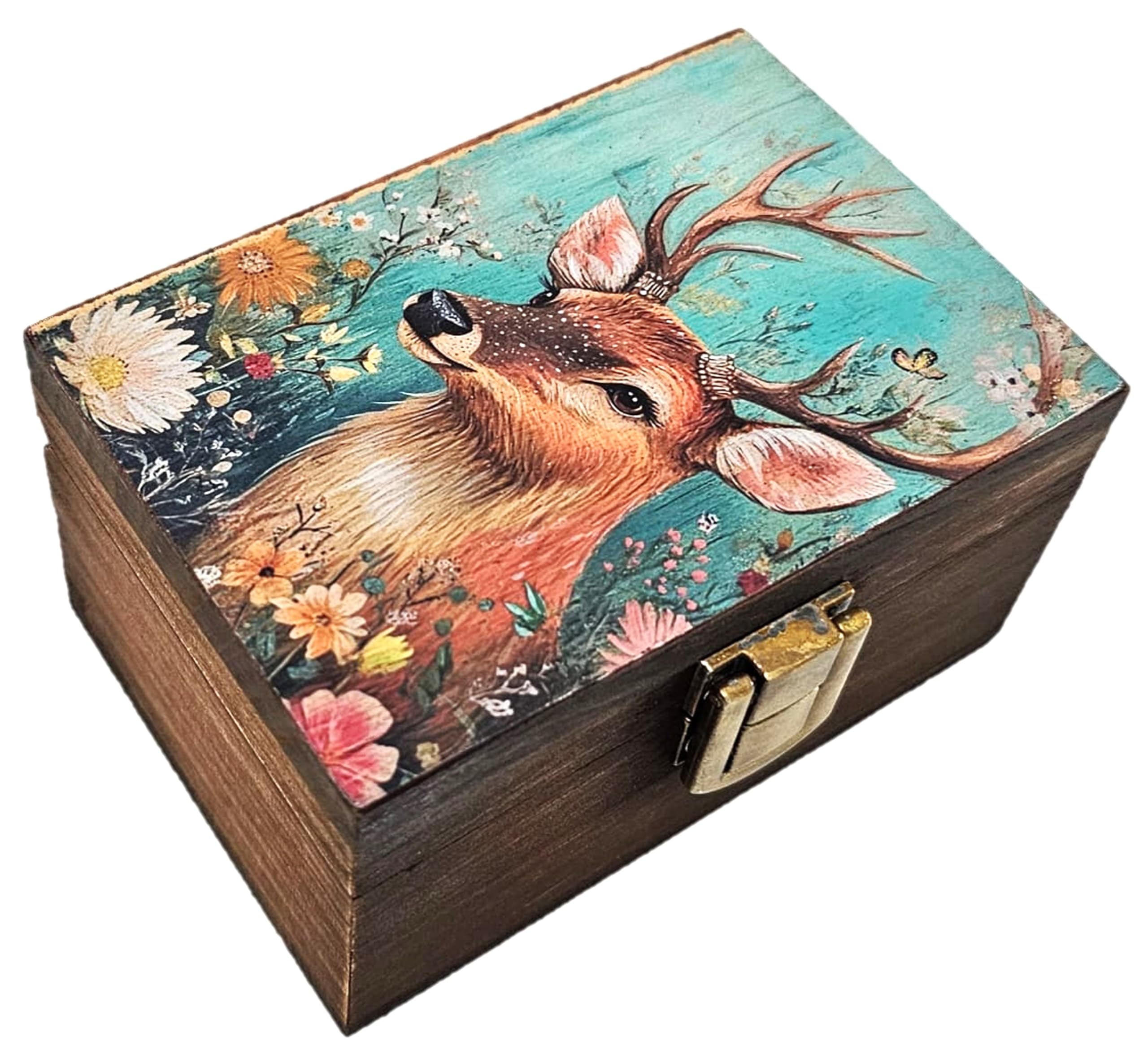 JB Premium Trinket Keepsake Jewelry Box (Deer)