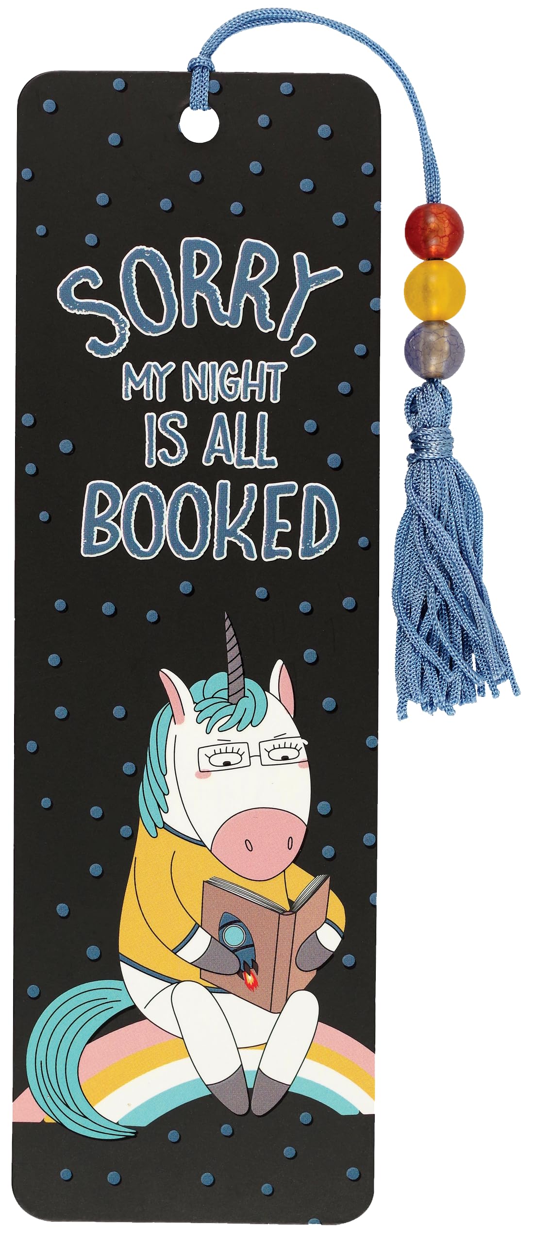 Sorry, My Night is All Booked Beaded Bookmark