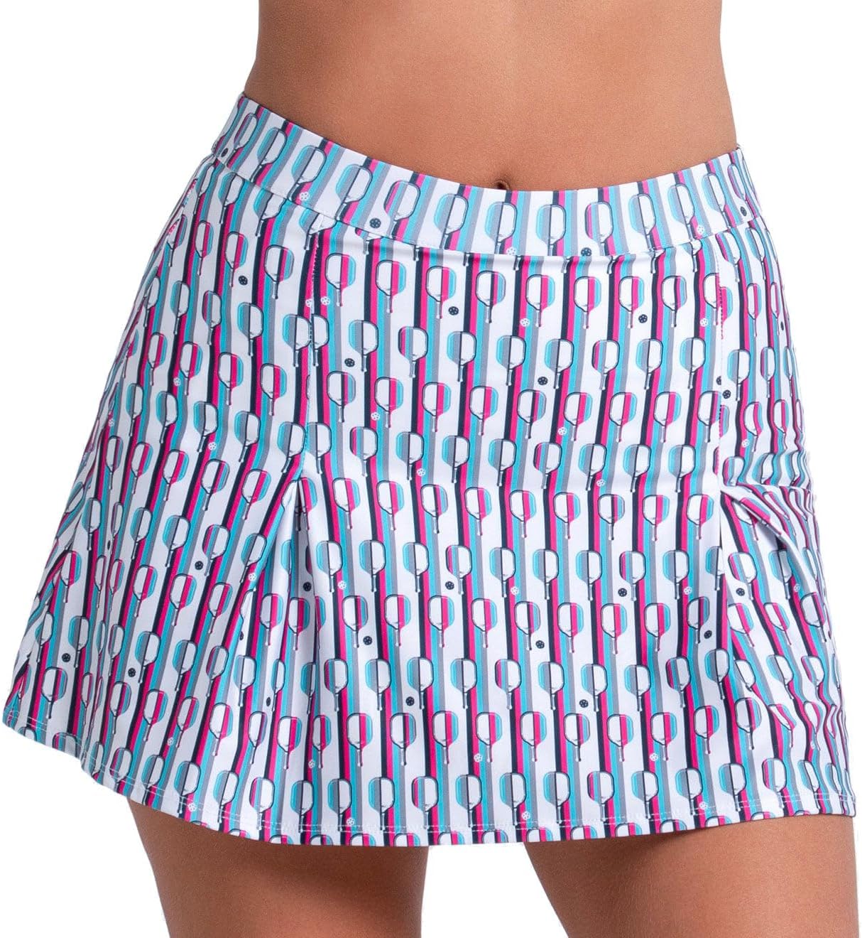 Lucky In Love Women's Inverted Pleat Pickleball Skirt