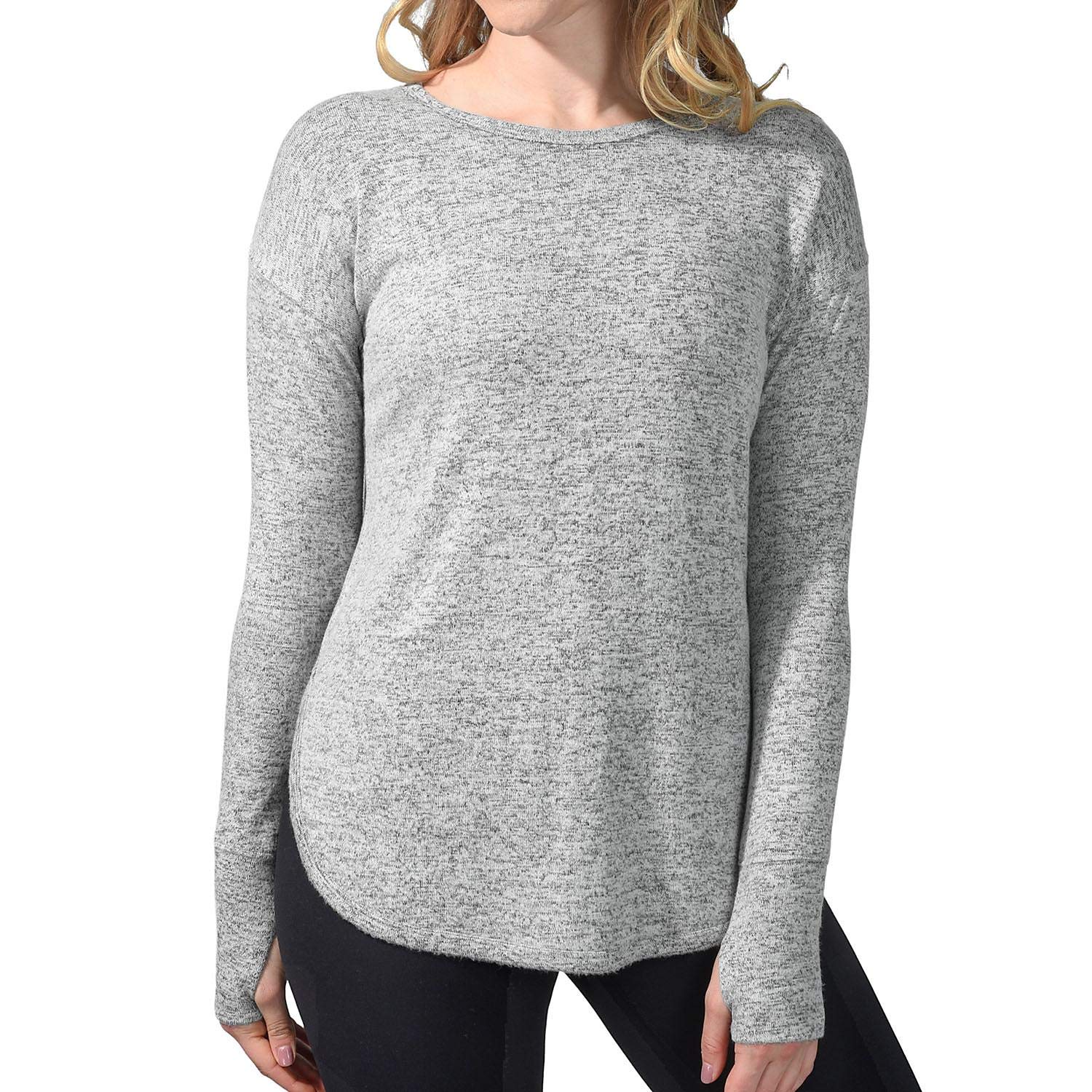 Members Mark Ladies Soft Heather Top (Light Grey, XXL)
