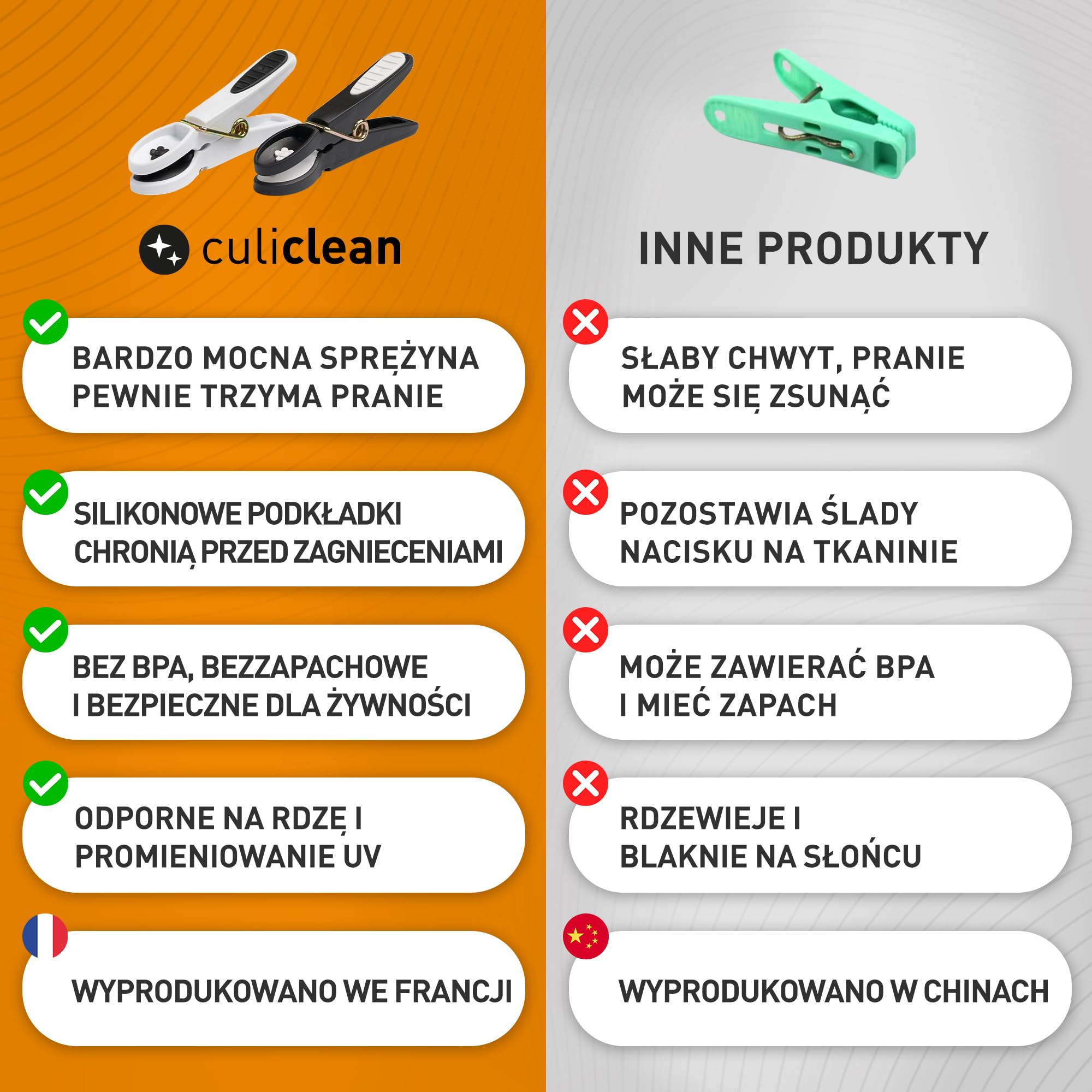 culiclean wieszaki na ubrania 20 sztuk biały czarny kwiatek - wytrzymałe trwałe plastikowe klamerki klipsy do ubrań z miękką wyściółką idealne do wieszania prania spodni koszulek bielizny skarpetek