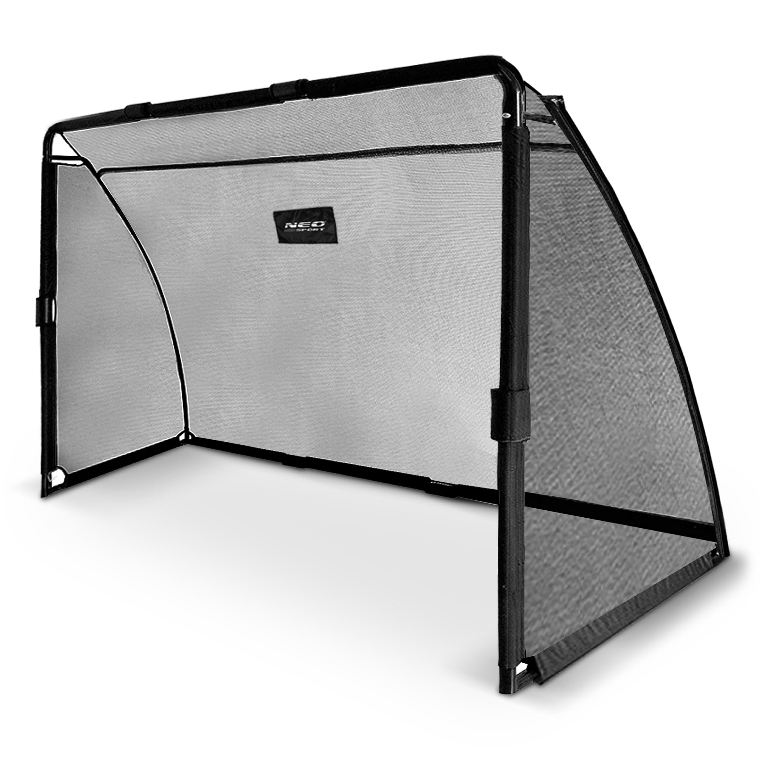 Neo-Sport Bramka do Piłki Nożnej Bramka Piłkarska z Pokrowcem na Stelaż Sprzęt Treningowy 300 x 200 x 90 cm Czarny