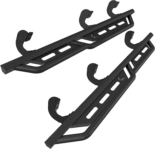 IRONBISON Estribos Compatibles con Nissan Frontier Crew Cab 2005-2025, Escalones Laterales de Servicio Pesado para Camioneta Pickup, Barras Nerf