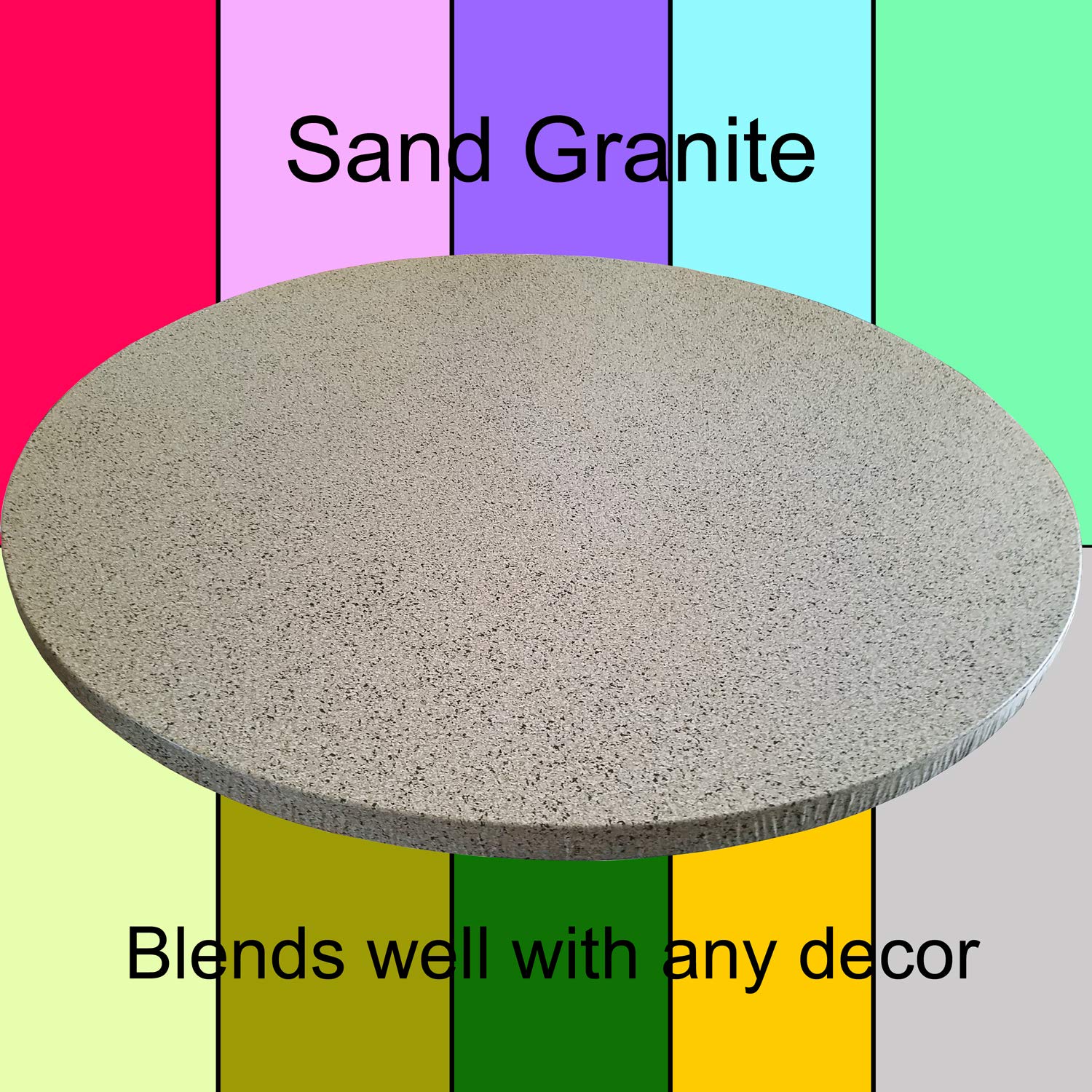 Fitted Tablecover (Table Cover, Tablecloth) with The Look of Polished Granite Sandstone