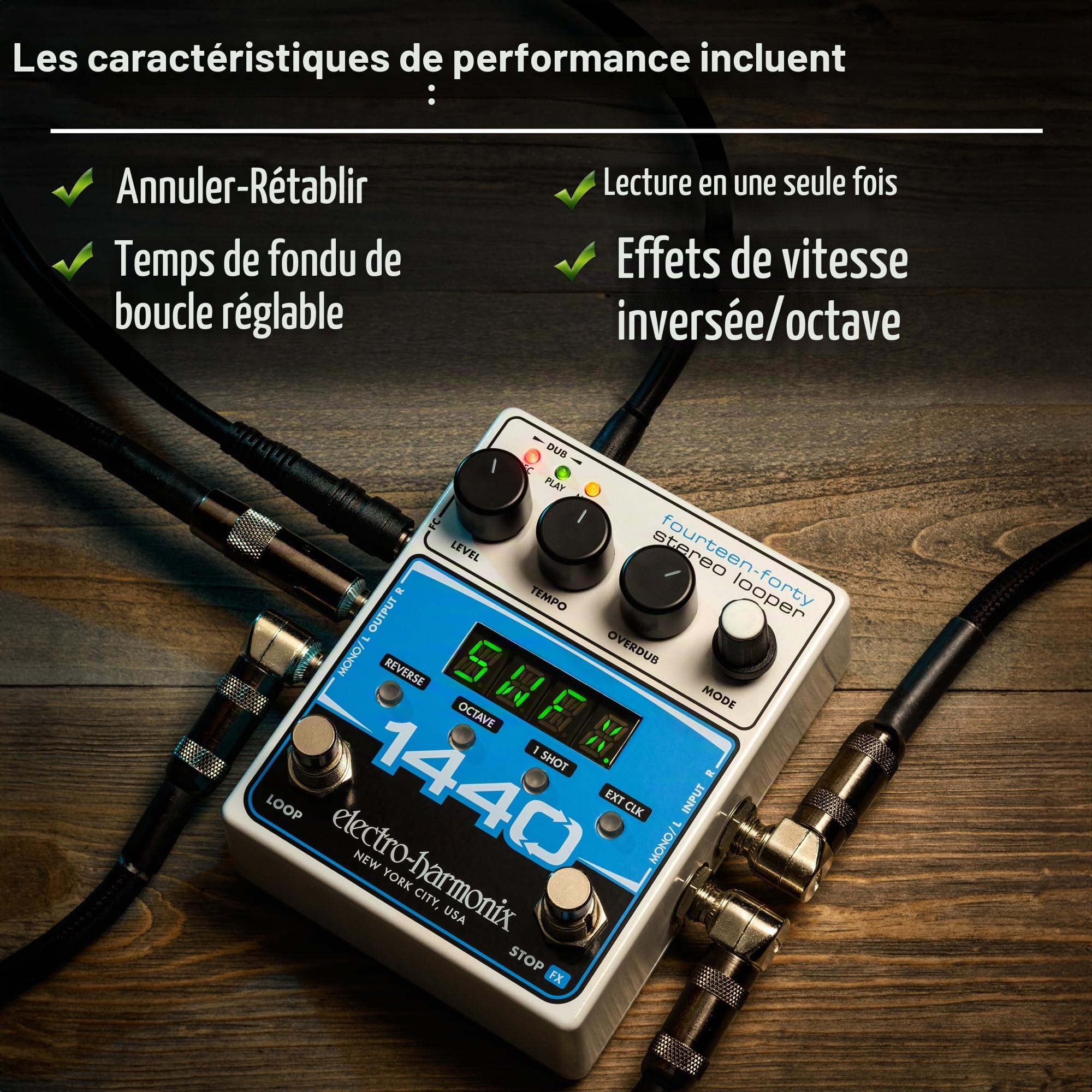 Electro Harmonix 1440 Looper stéréo Distorsion pour guitares