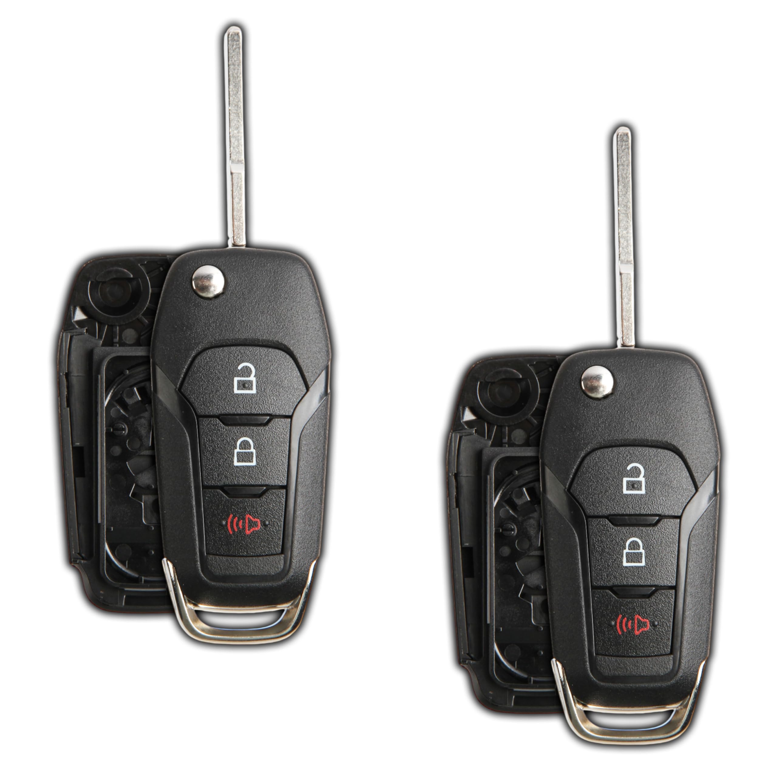 2X Keyless Option Remote Car Key Fob Shell Case for Ford (N5F-A08TAA)