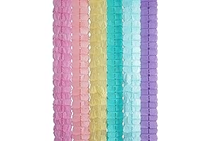 3D Four Leaf Flower Tissue Paper Hanging Streamers Create a Pastel Oasis