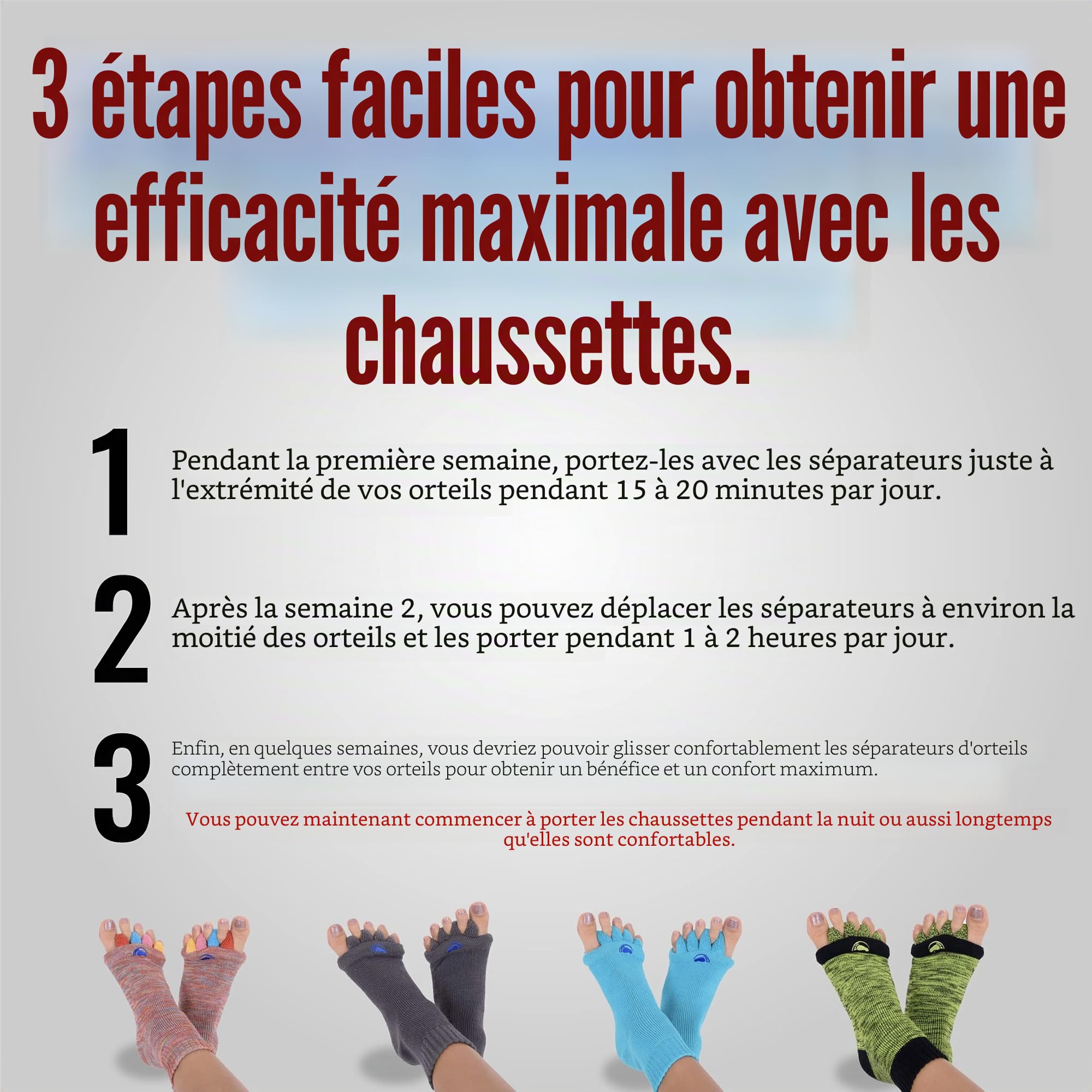My Happy Feet Light Grey Régulier Femme (lot de 2)