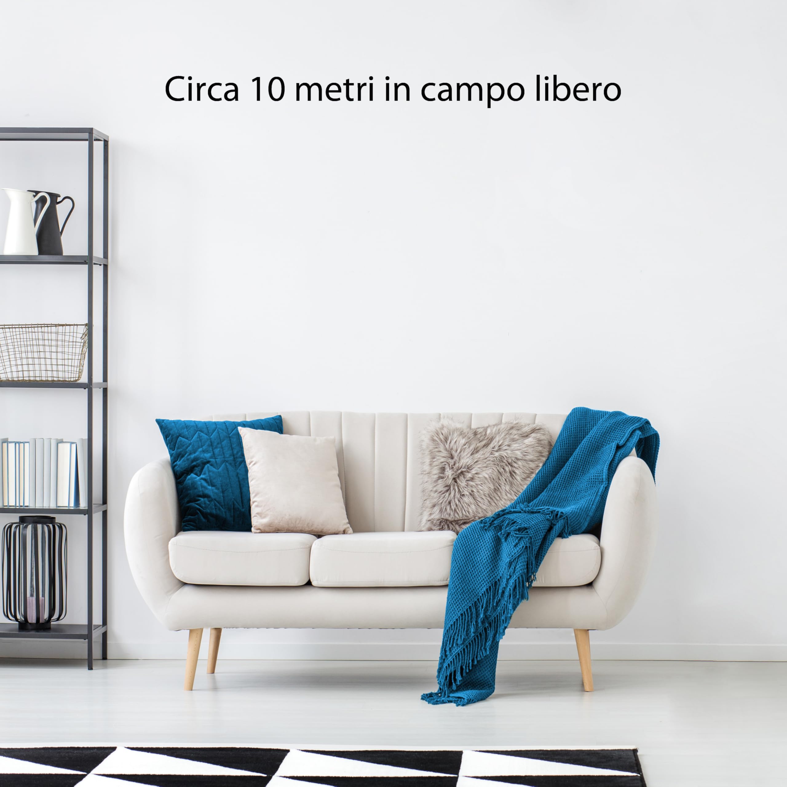 Finder Range Extender YESLY Tipo 1Y.E8.230, da incasso. Estende il campo d'azione del sistema YESLY di circa 10 metri in campo libero. Non necessita di configurazione.