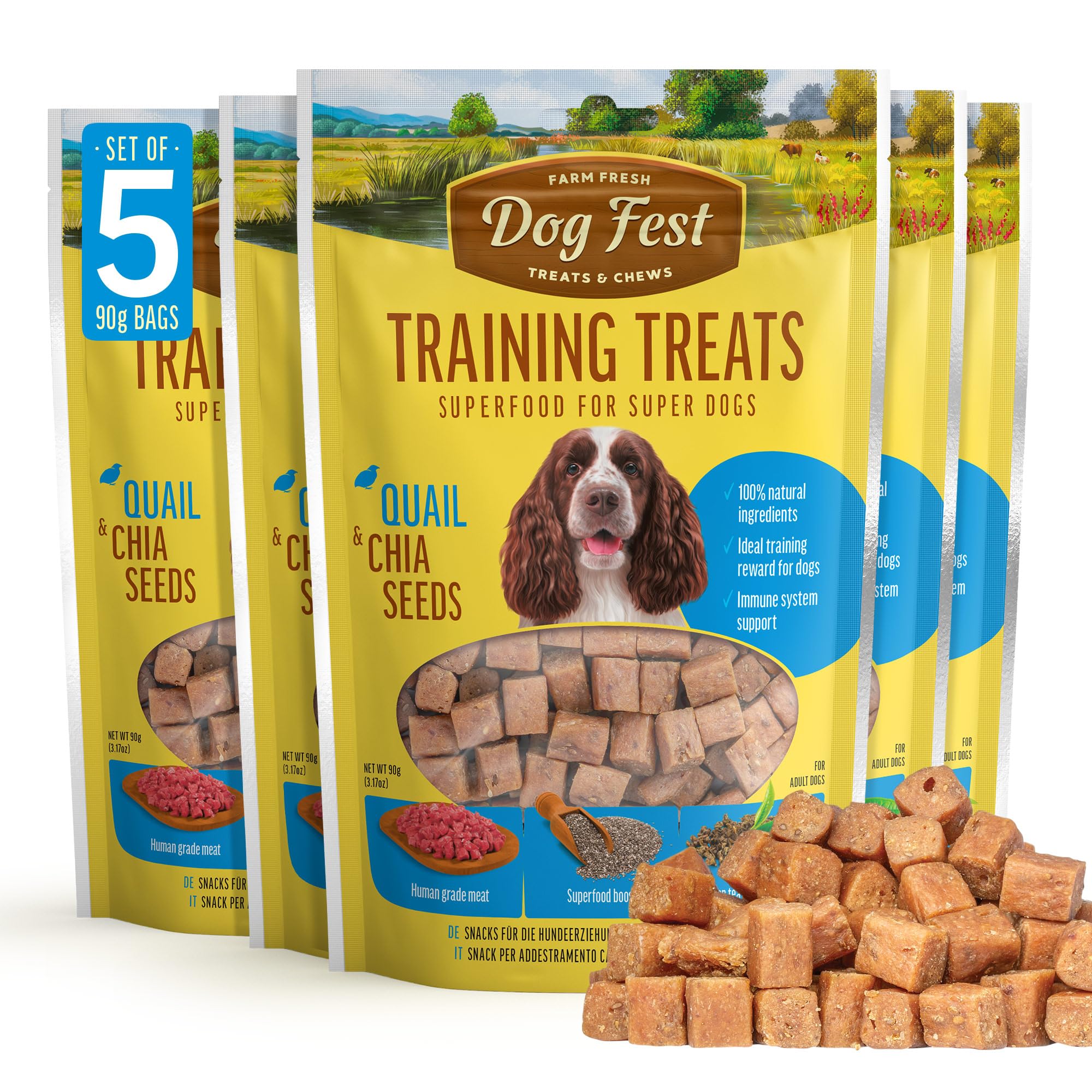 Training Treats Quail & Chia Seeds 90g