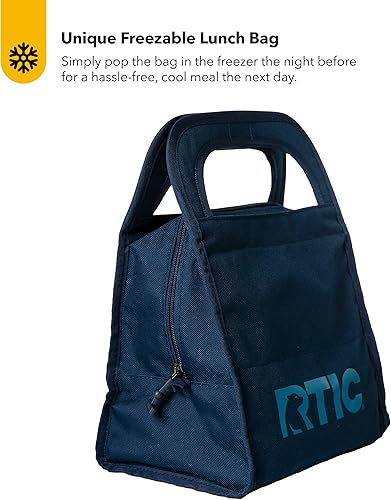 Miniatura 2 de RTIC Bolsa de almuerzo para hielo, congelable para mujeres y hombres, tela duradera reutilizable, gel seguro para alimentos, sin BPA, bolsas de