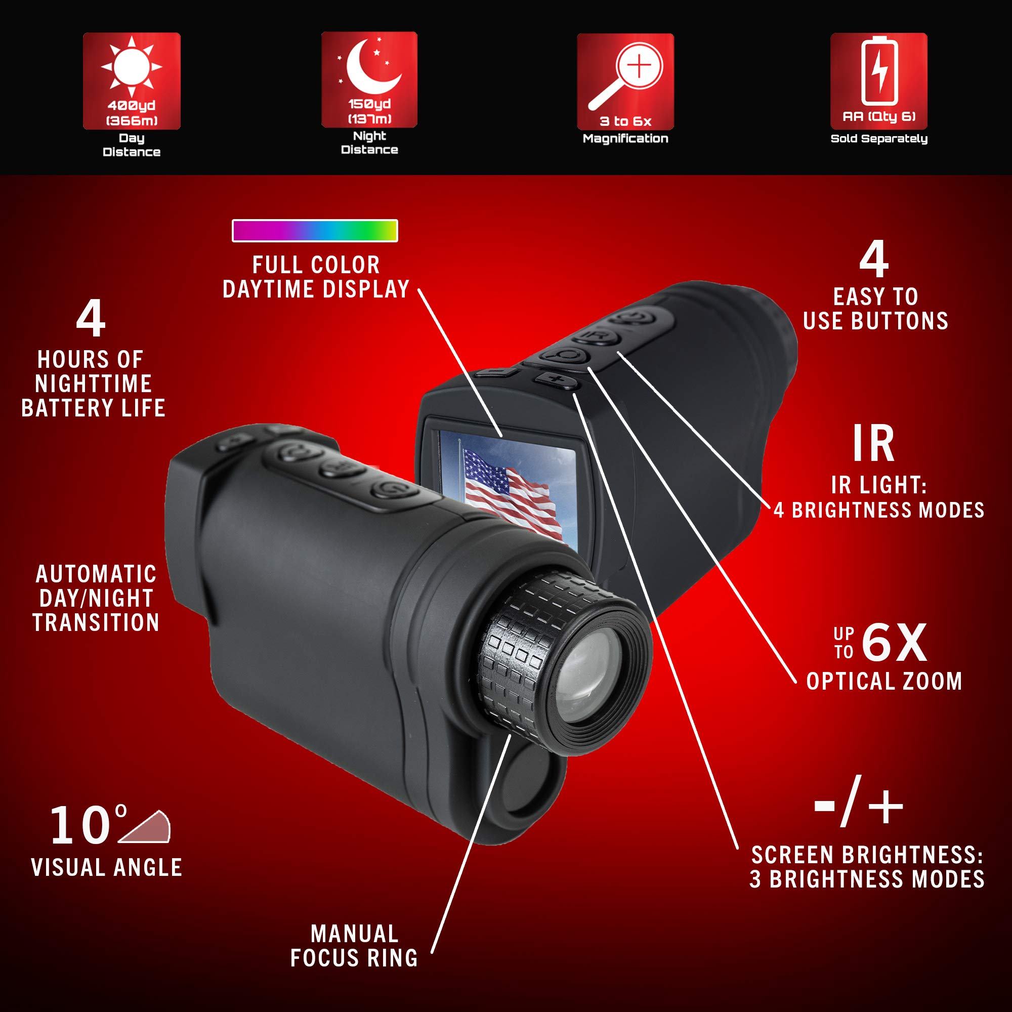 XVision Digital Night Vision Monocular