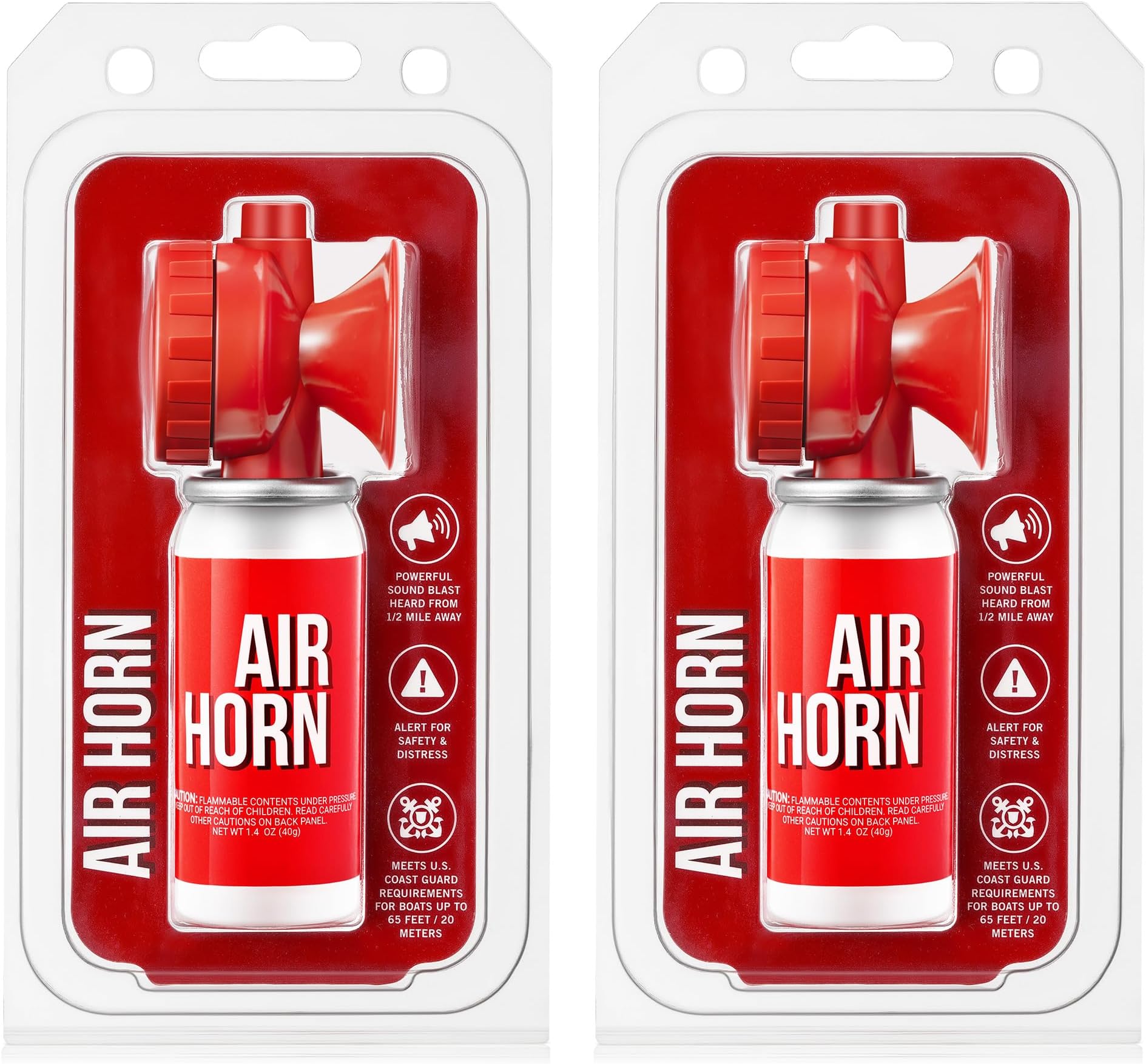 Saillong 1.4oz Boat Air Horn for Safety, Loud Marine Air Horns Can, Mini Small Blow Fog Bear Horn, Emergency Use for Sporting Events, Boat, Animal Alarm