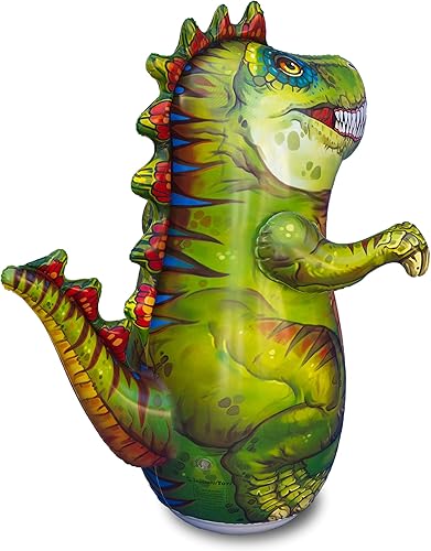 Miniatura 2 de Bolsa inflable de dinosaurio T-Rex para niños  Saco de boxeo 3-D de alta calidad de 48 pulgadas de alto
