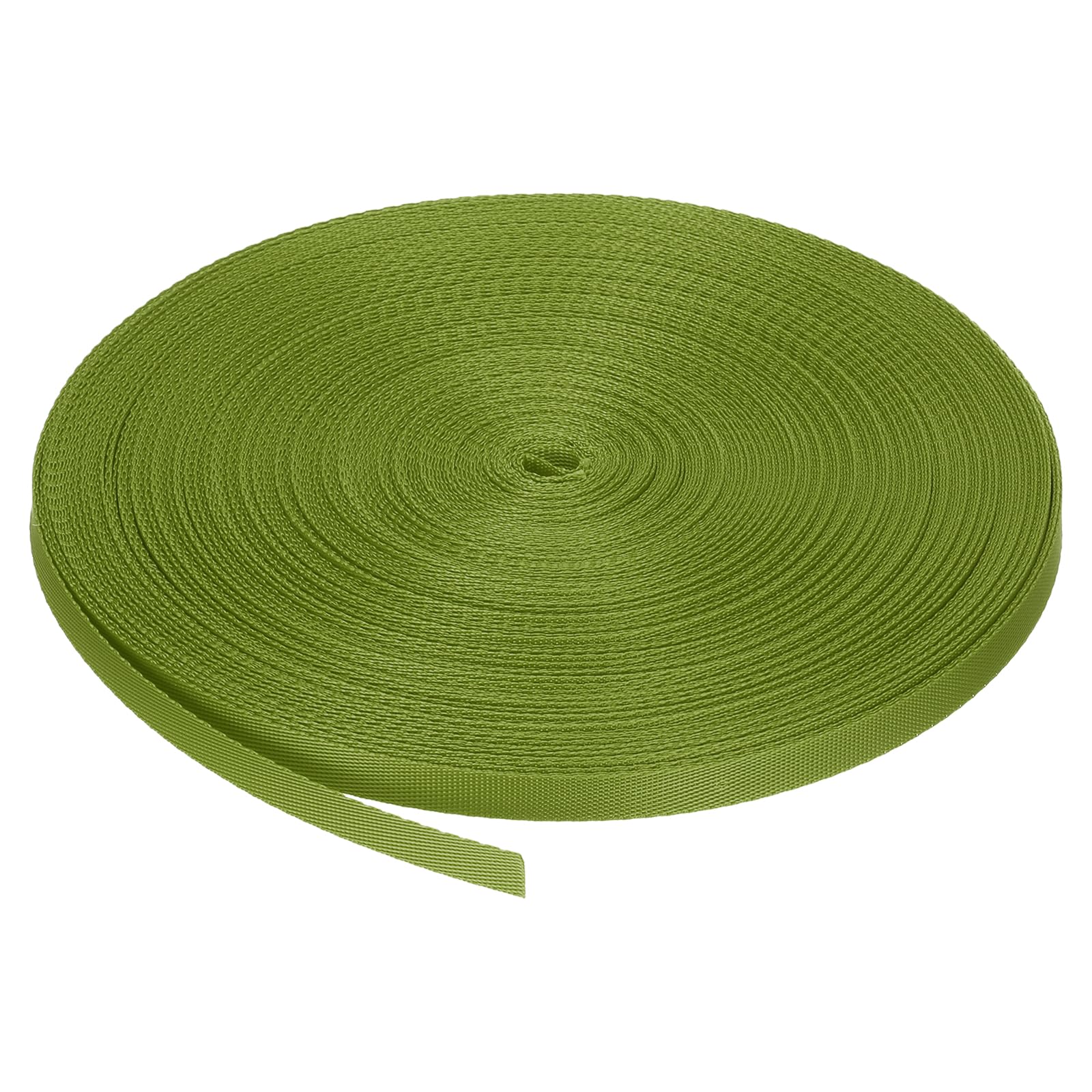 MECCANIXITY Nylon Webbing Strap Flat 3/8 Inch 50 Yards Ice Green for Outdoor DIY Gear Repair, Backpack, Luggage-Rack, Crafts