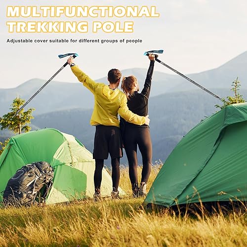 Miniatura 6 de Bastón de senderismo  Multiherramienta desmontable para hombre y mujer (7 tubos