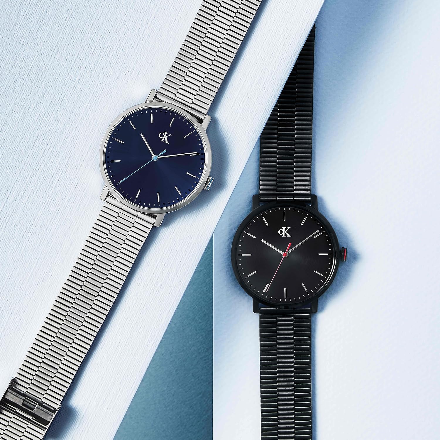 Calvin Klein Men’s CK Real Quartz Watch - Slim Case, Bracelet, Minimalist Dial, Water Resistant Up to 30m - Modern, Classic Timepiece - Gift for Him 42mm