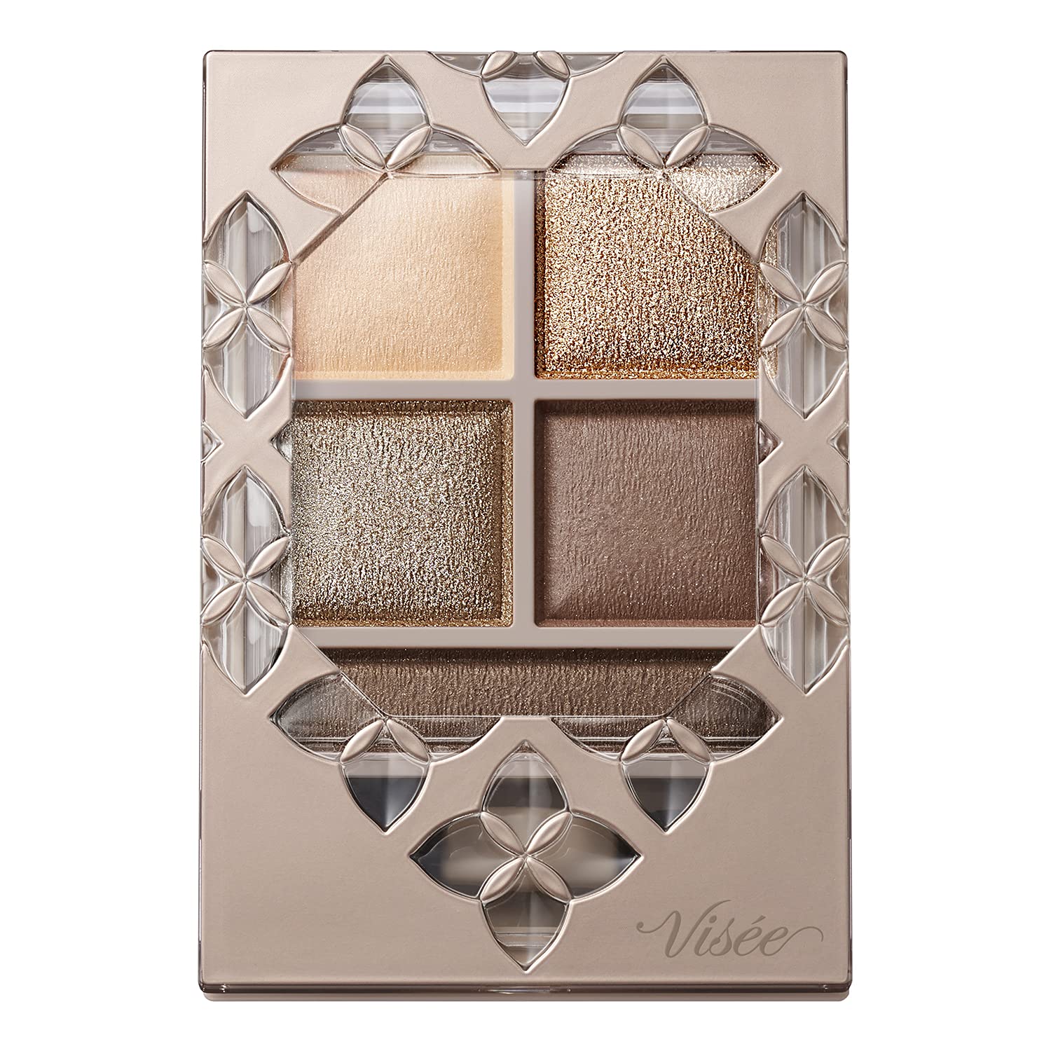 Visee Riche BR-1 Eye Palette, Panoramic Design, Beige Brown, 0.2 oz (5.5 g) : Beauty
