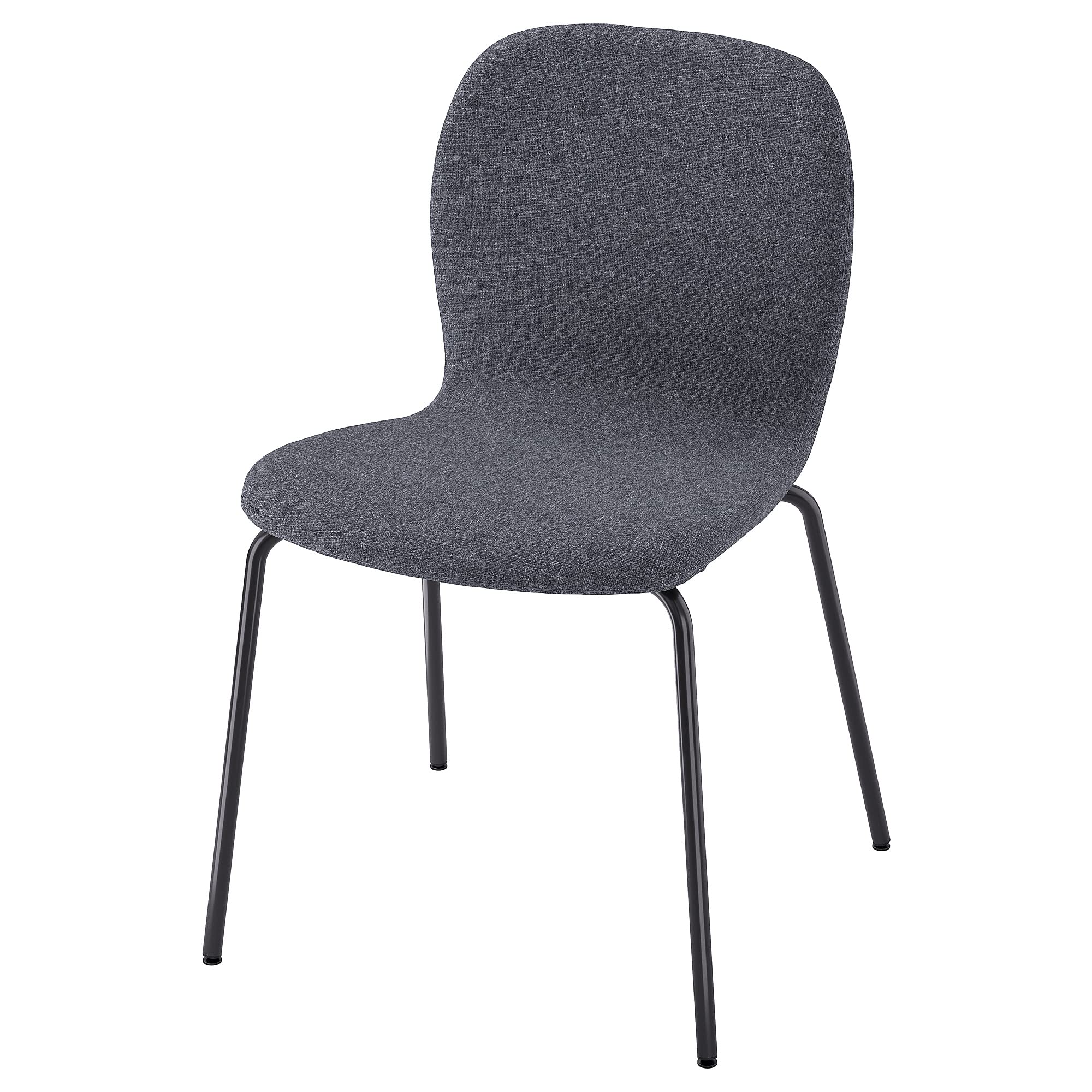Chaise Karlpetter gris moyen Gunnared et noir Sefast pour salle à manger