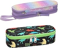 Vista 18 de Estuche para lápices Bagseri para niños - Bonito estuche para lápices para niños, estuche organizador de lápices de gran capacidad para estudiantes