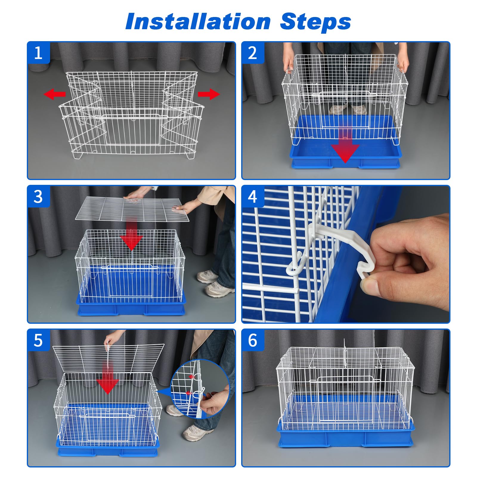 Rabbit Cage for Small Animals - BWOGUE -6