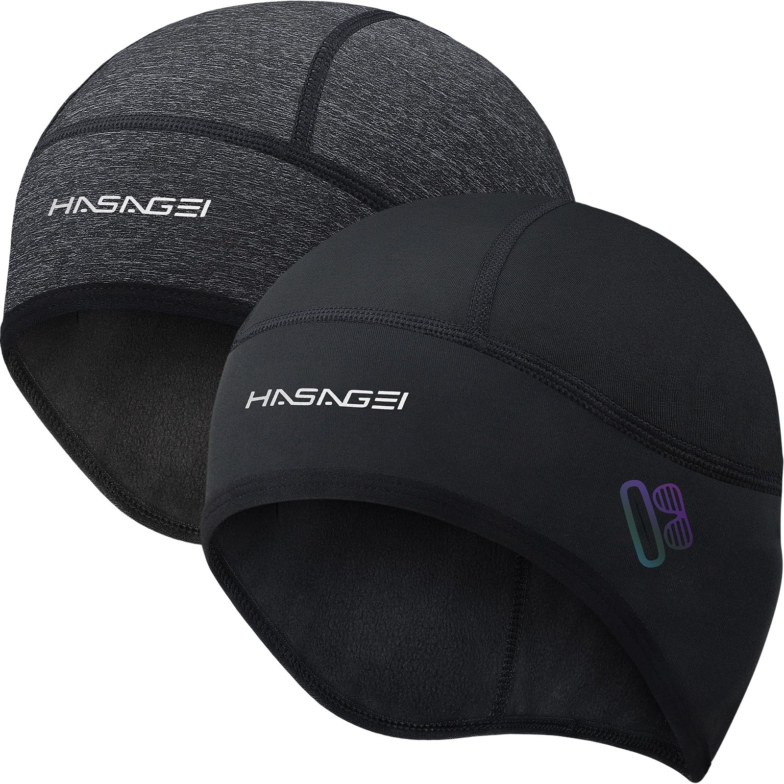 HASAGEI Fahrrad Mütze Winddicht Bike Warm Cap Helm-Unterziehmütze für Herren Damen Thermal Atmungsaktive Motorradfahren Radsport-mützen Kletterhelm Skull Cap