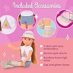 Glitter Girls – 14-Inch Fashion Doll – Light Red Hair & Hazel Eyes – Camping Outfit, Matching Cap, and Glitter Boots – 3+ Years– Astrid