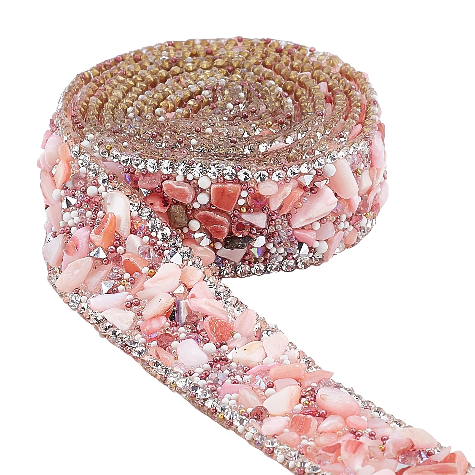 Ruban Strass Thermocollant 1.5m - 3 Couleurs - Pour Déco Robe, Chaussures, Accessoires DIY