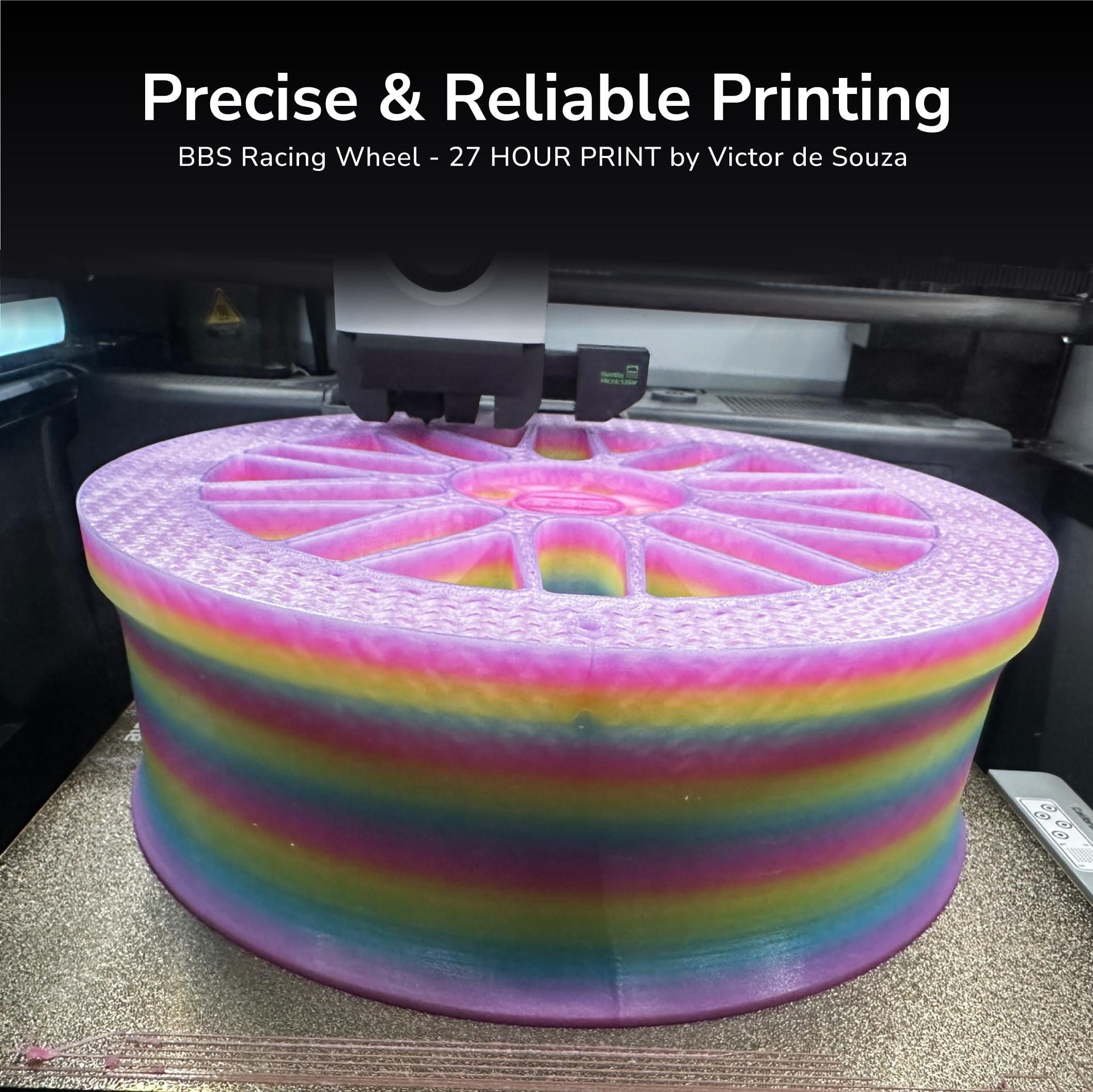 Polymaker Panchroma PLA Filament - Rainbow 3D Printing -6