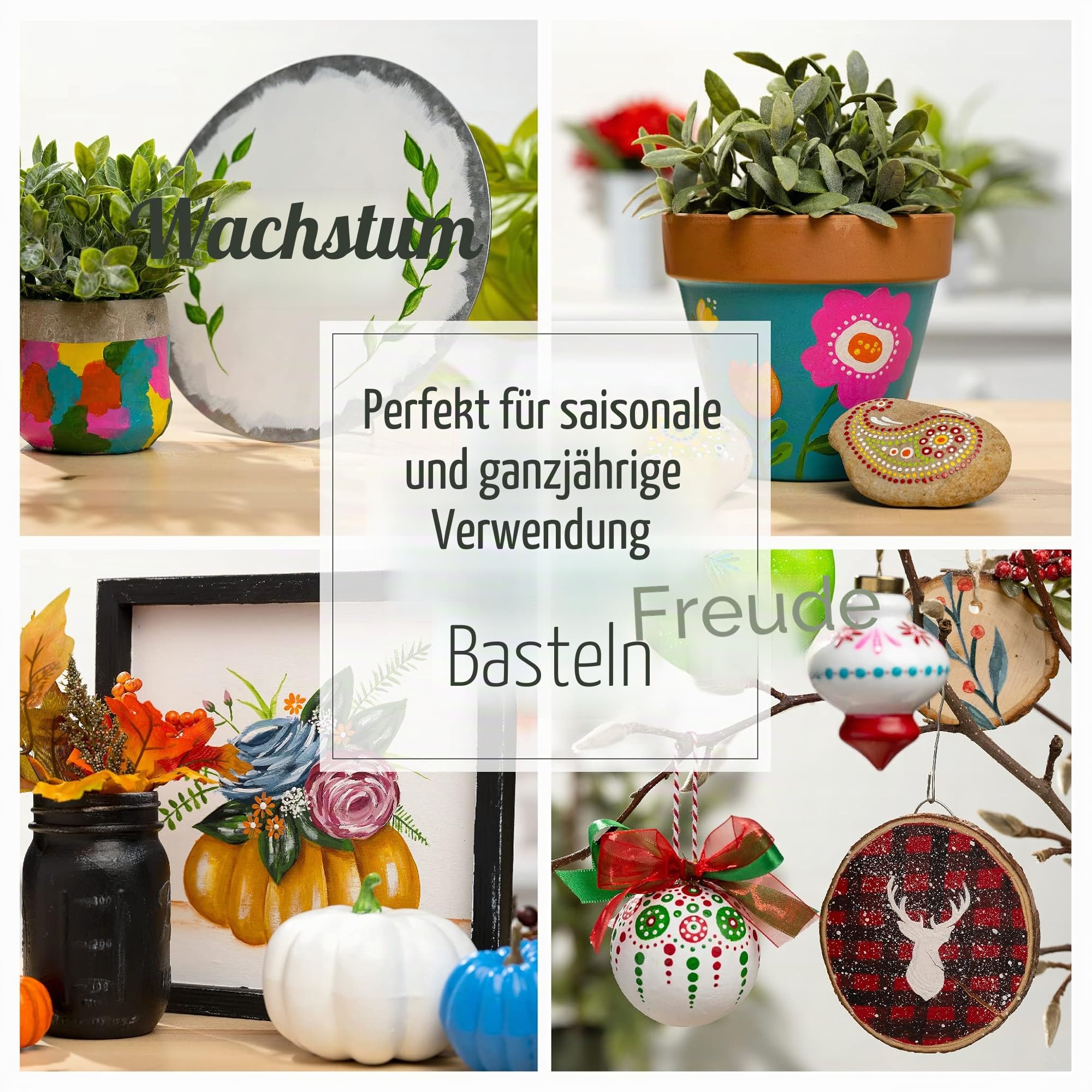 FolkArt PROMO830 Acrylfarben-Set für Anfänger und Künstler, ungiftig, funktioniert auf Allen Oberflächen, 60 ml, Mehrfarbig, 708 ml (Pack of 1), 708