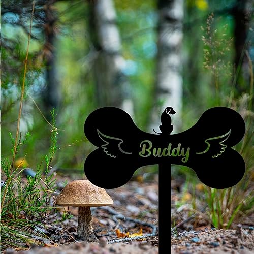Miniatura 2 de Gerryed Marcadores de tumbas personalizados para perros, estaca conmemorativa de la tumba, letrero conmemorativo para perros, marcadores de tumbas