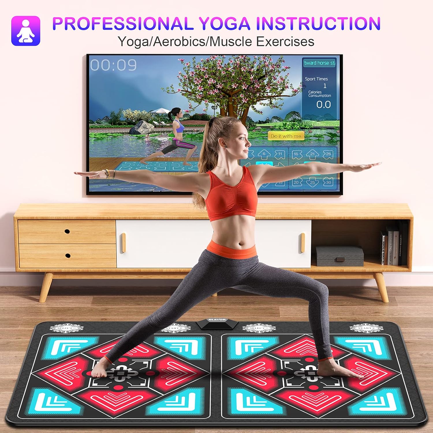 FWFX Dance Mat for Kids and Adults - Musical Electronic Dance Mats with HD Camera, Double User Wireless Dancing Mat, Exercise & Fitness Dance Step Pad Game for TV, Toys Gift for Girls & Boys Ages 6+ : Toys & Games