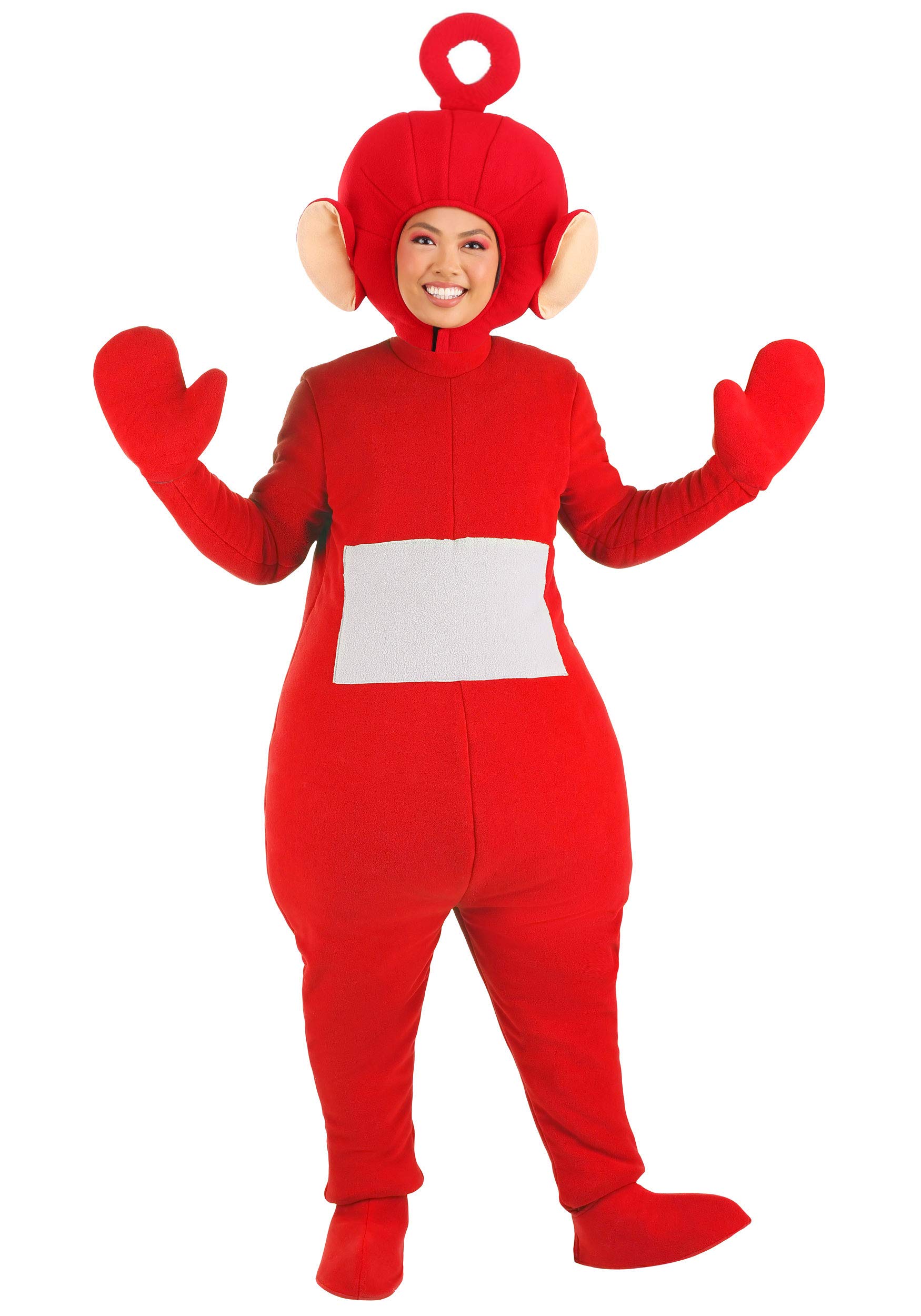 Teletubbies Po Adult Costume, Officially Licensed Jumpsuit with Headpiece and Shoe Covers