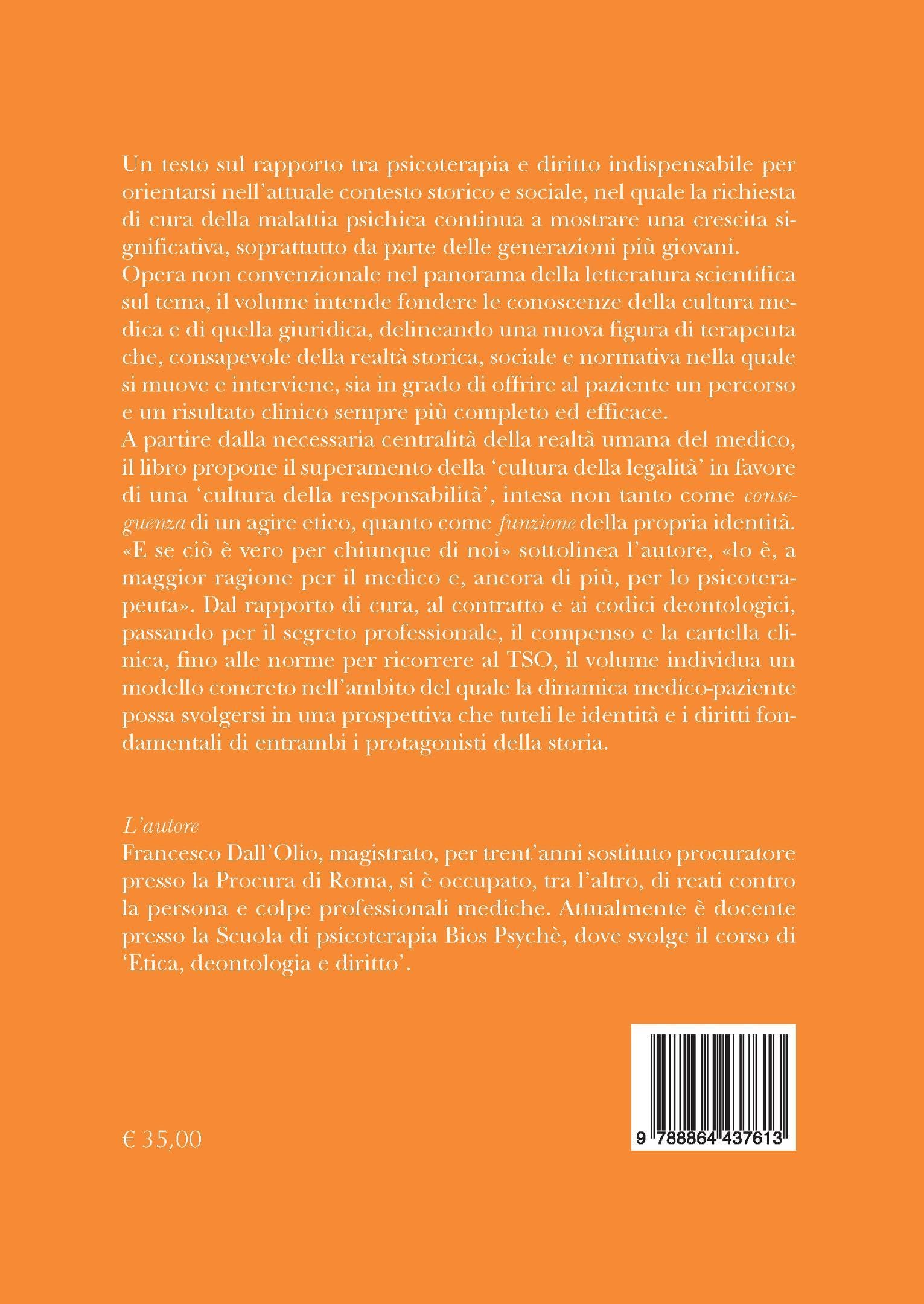 Psicoterapia e diritto. Dall'etica alla gestione del rischio